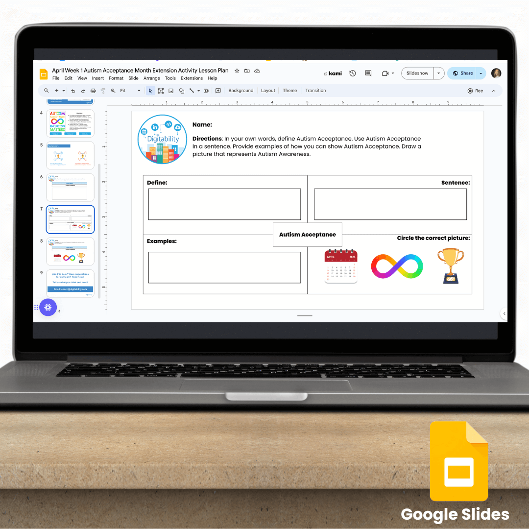 April Week 1 Google slides Graphic