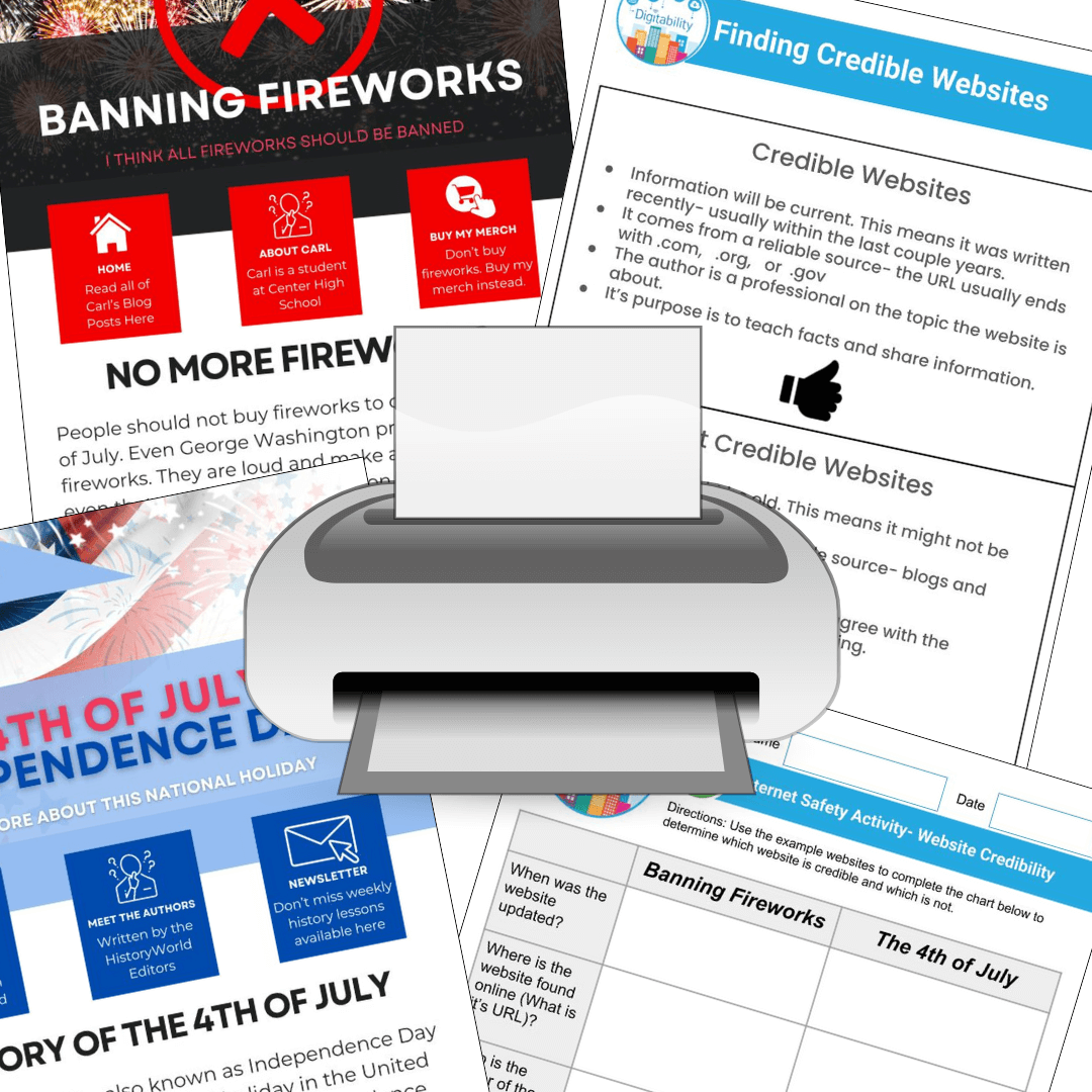July Week 1 printable icon