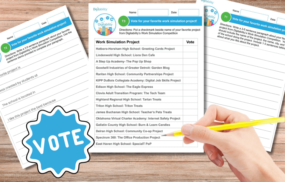 Digitability Free Resource | Work Simulation Voting Activity