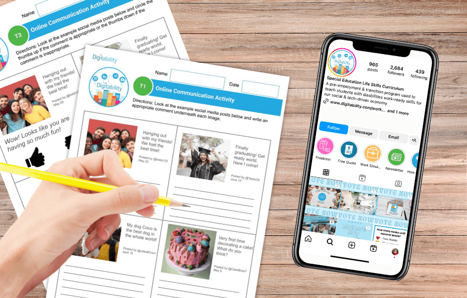 Digitability Free Resource | Online Communication Lesson
