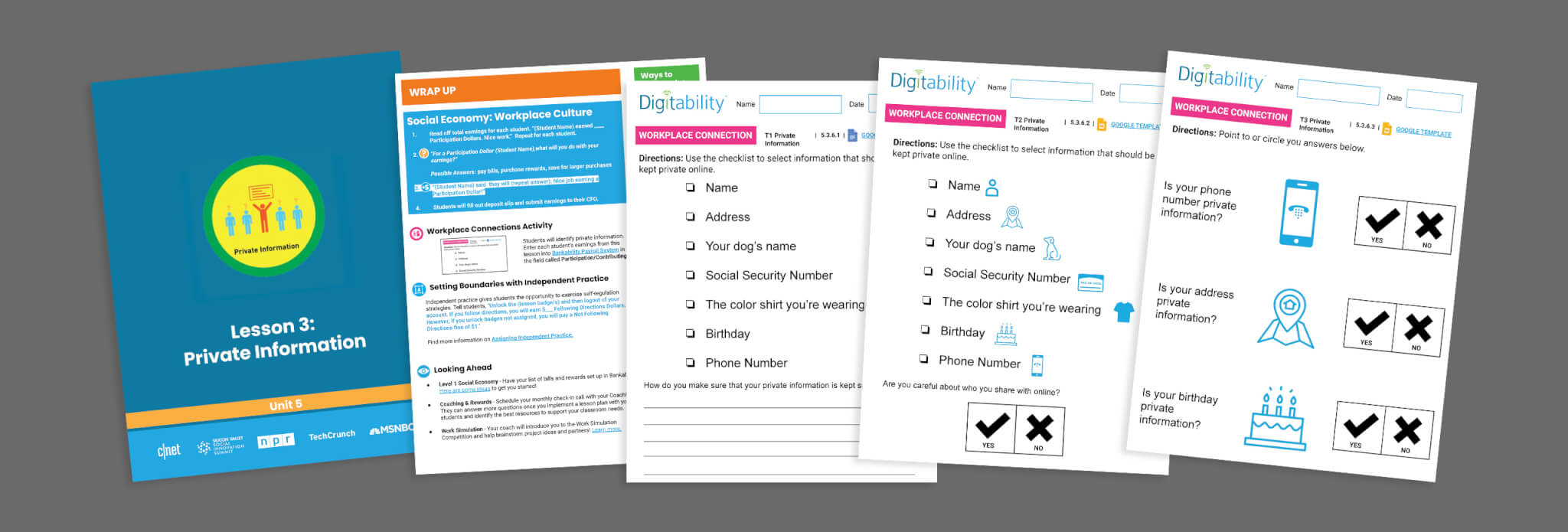 Private Information - Digitability Sample Long