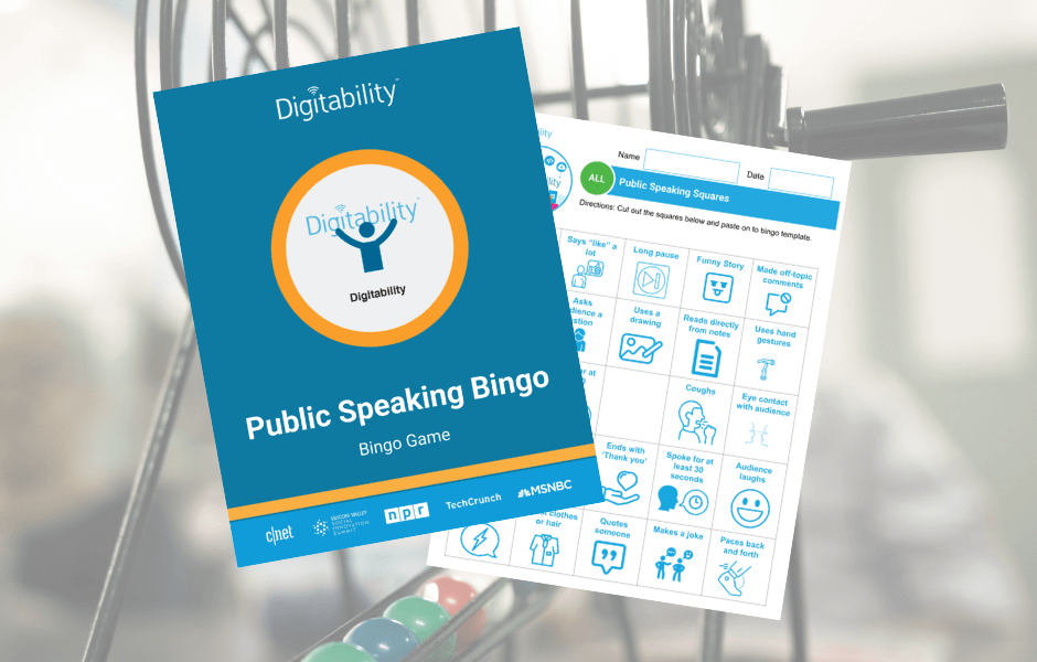 Public Speaking Bingo