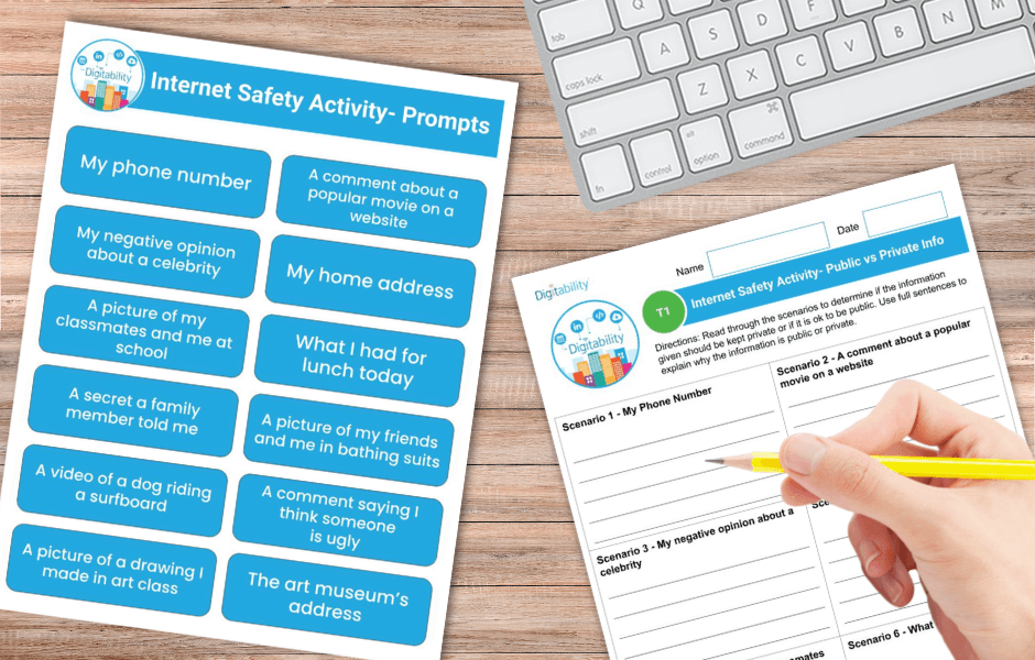 Digitability Free Resource | Public vs Private Information