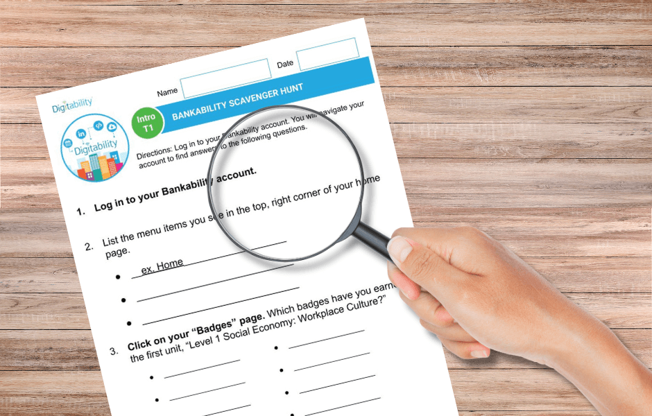 Digitability Free Resource | Digitability Scavenger Hunt