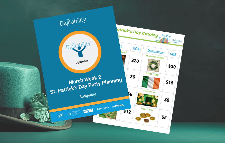 Digitability Free Resource |  St. Patrick’s Party Budget