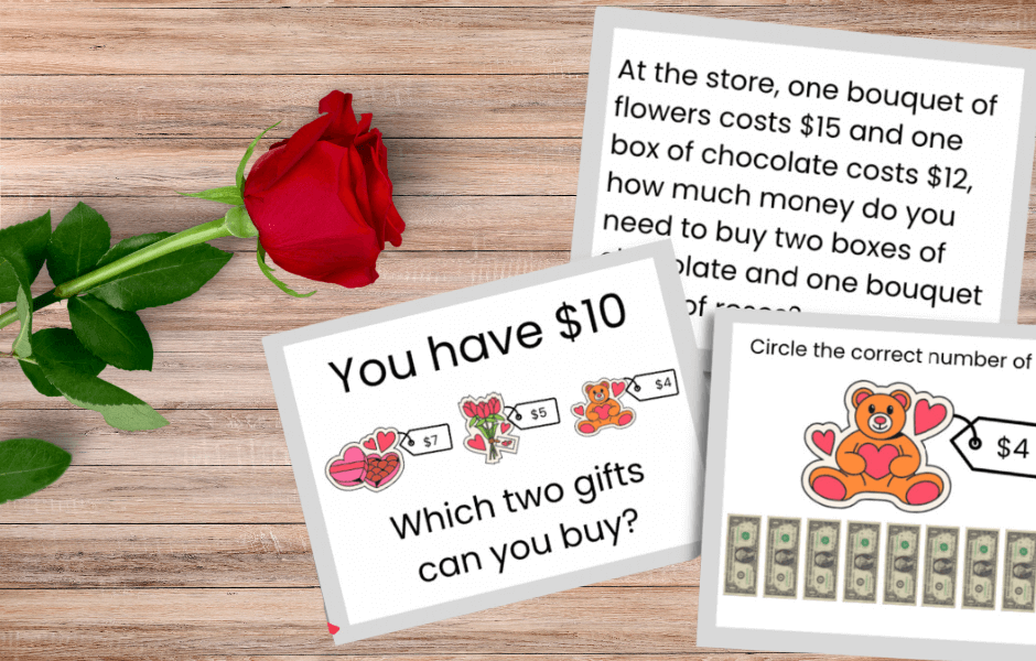 Digitability Free Resource | Valentine’s Day Budgeting Activity