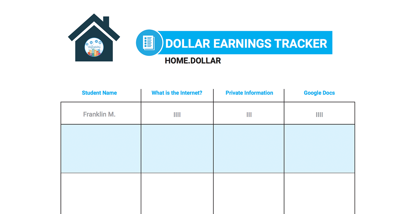 at home dollar tracker