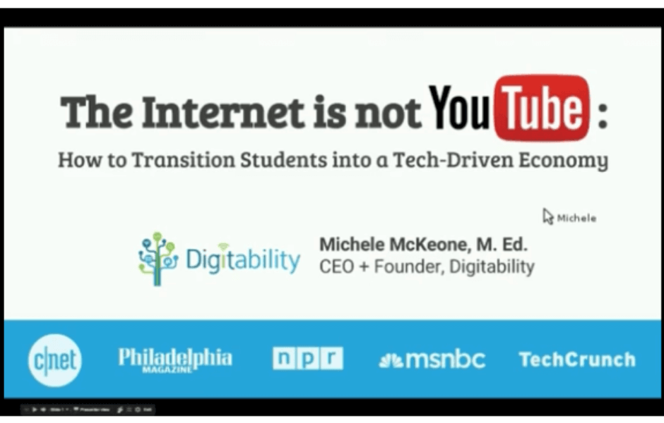 The Internet is not YouTube: How to Transition Students into a Tech-Driven Economy